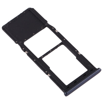 SIM Card Tray + Micro SD Card Tray for Samsung Galaxy A70 (Black)-garmade.com