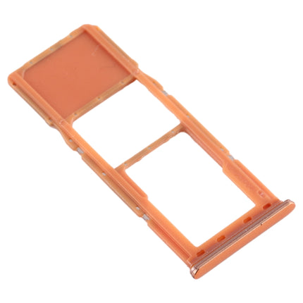SIM Card Tray + Micro SD Card Tray for Samsung Galaxy A70 (Orange)-garmade.com