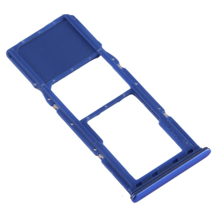SIM Card Tray + Micro SD Card Tray for Samsung Galaxy A70 (Blue)-garmade.com