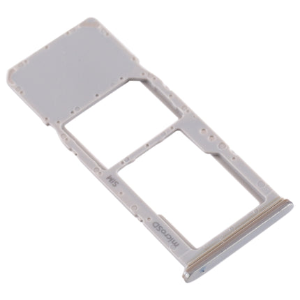 SIM Card Tray + Micro SD Card Tray for Samsung Galaxy A70 (Silver)-garmade.com