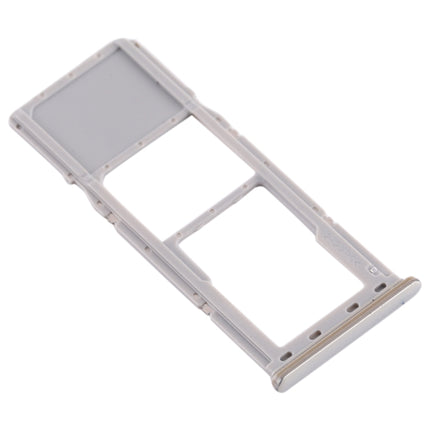 SIM Card Tray + Micro SD Card Tray for Samsung Galaxy A70 (Silver)-garmade.com