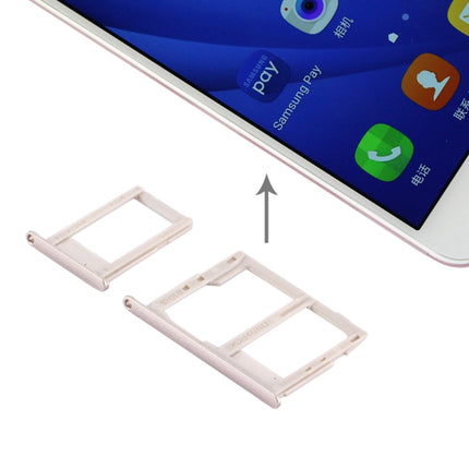 SIM Card Tray + Micro SD & SIM Card Tray for Samsung Galaxy J5 Prime / G570 & J7 Prime / G610(Gold)-garmade.com