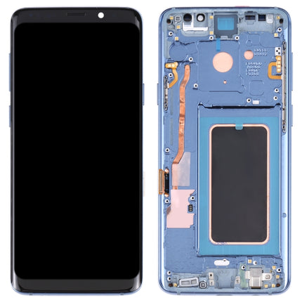 Super AMOLED LCD Screen for Galaxy S9+ / G965F / G965F / DS / G965U / G965W / G9650 Digitizer Full Assembly with Frame (Blue)-garmade.com