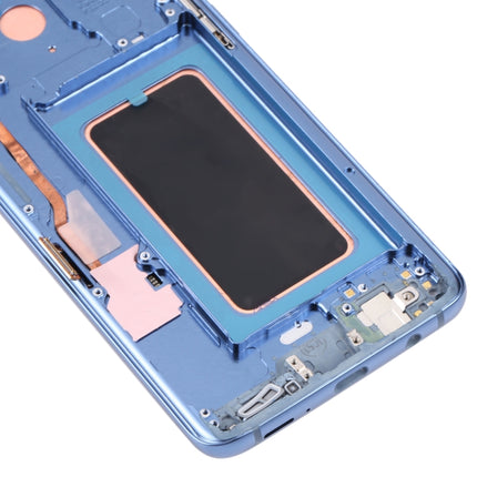 Super AMOLED LCD Screen for Galaxy S9+ / G965F / G965F / DS / G965U / G965W / G9650 Digitizer Full Assembly with Frame (Blue)-garmade.com