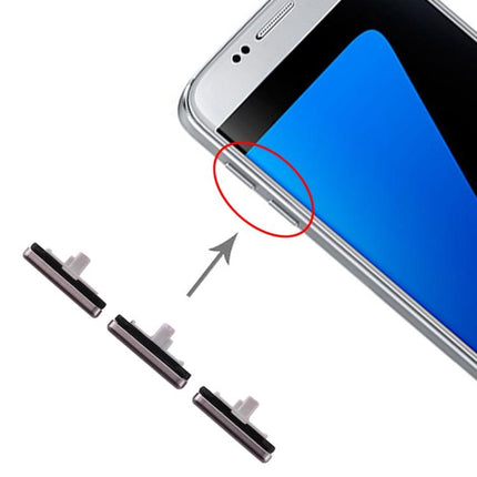 10 Set Side Keys for Samsung Galaxy S7 Black-garmade.com