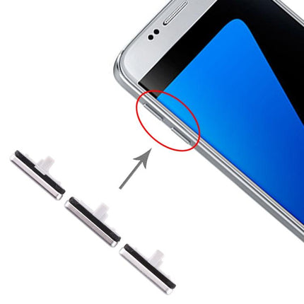 10 Set Side Keys for Samsung Galaxy S7 Silver-garmade.com