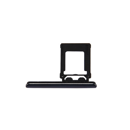 Micro SD Card Tray + Card Slot Port Dust Plug for Sony Xperia XZ Premium (Single SIM Version) (Black)-garmade.com