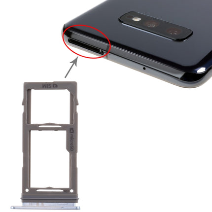 SIM Card Tray + Micro SD Card Tray for Samsung Galaxy S10+ / S10 / S10e(Blue)-garmade.com