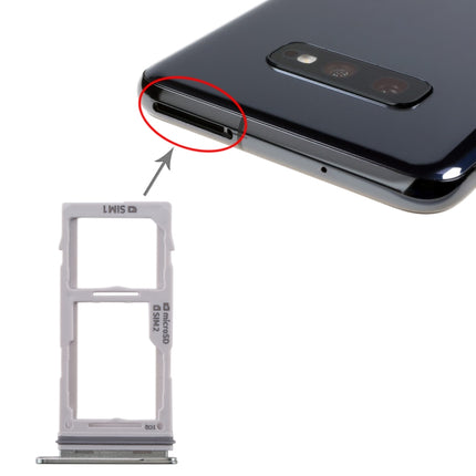 SIM Card Tray + SIM Card Tray / Micro SD Card Tray for Samsung Galaxy S10+ / S10 / S10e(Green)-garmade.com