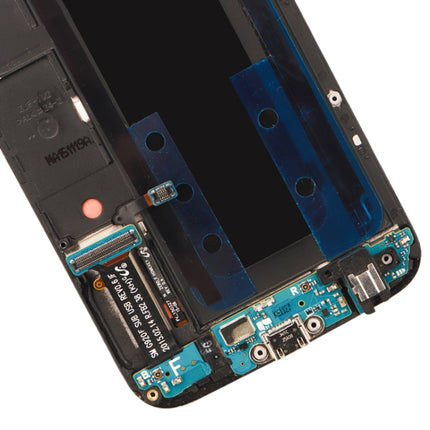 Original Super AMOLED LCD Screen For Samsung Galaxy S6 SM-G920F Digitizer Full Assembly with Frame (Blue)-garmade.com