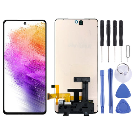 Original Super AMOLED LCD Screen For Samsung Galaxy A73 with Digitizer Full Assembly-garmade.com