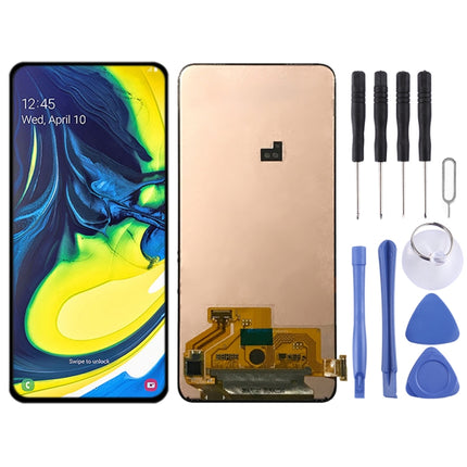 Original Super AMOLED LCD Screen For Samsung Galaxy A80 with Digitizer Full Assembly-garmade.com