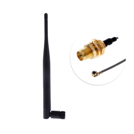 1 Set RP-SMA Male 868 MHz Wireless Router Antenna + 15 cm RP SMA Female to IPX 1.13 Cable-garmade.com