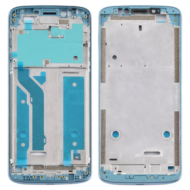 Front Housing LCD Frame Bezel Plate for Motorola Moto E5 Plus (Blue)-garmade.com