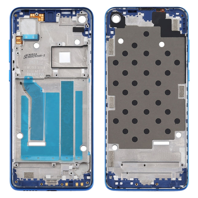 Front Housing LCD Frame Bezel Plate for Motorola Moto One Vision(Blue)-garmade.com