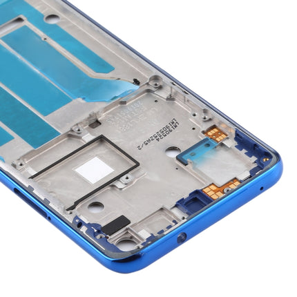 Front Housing LCD Frame Bezel Plate for Motorola Moto One Vision(Blue)-garmade.com
