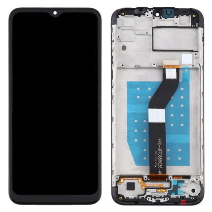 LCD Screen and Digitizer Full Assembly With Frame for Motorola Moto G8 Power Lite (Black)-garmade.com