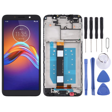 LCD Screen and Digitizer Full Assembly With Frame for Motorola Moto E6 Play (Black)-garmade.com