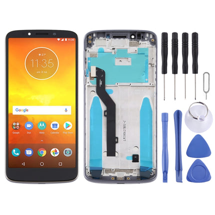 LCD Screen and Digitizer Full Assembly With Frame for Motorola Moto E5/ G6 Play(Brazil)(Grey)-garmade.com