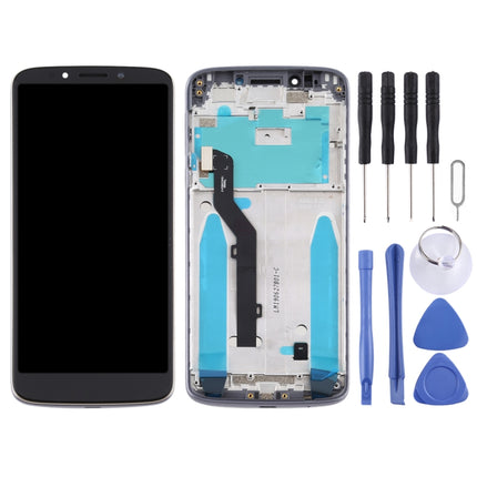 LCD Screen and Digitizer Full Assembly With Frame for Motorola Moto E5/ G6 Play(Brazil)(Grey)-garmade.com