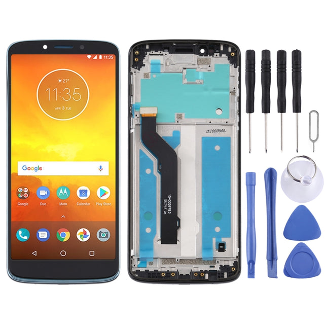 LCD Screen and Digitizer Full Assembly With Frame for Motorola Moto E5 Plus(Black)-garmade.com