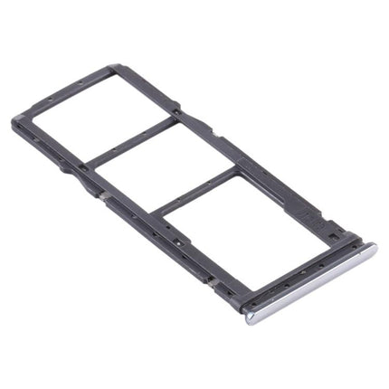 SIM Card Tray + SIM Card Tray + Micro SD Card Tray for Xiaomi Redmi Note 8T / Redmi Note 8 Silver-garmade.com