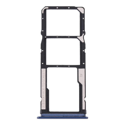 SIM Card Tray + SIM Card Tray + Micro SD Card Tray for Xiaomi Redmi 10X 4G / Redmi Note 9 Blue-garmade.com