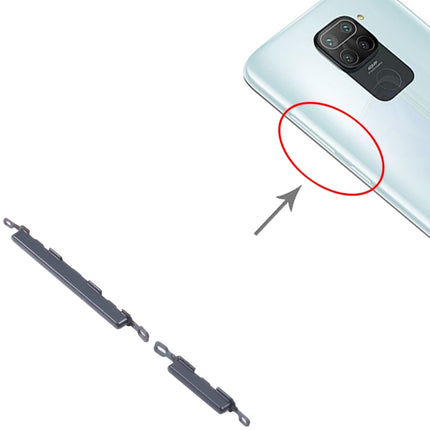 Power Button and Volume Control Button for Xiaomi Redmi Note 9/Redmi 10X 4G (Black)-garmade.com