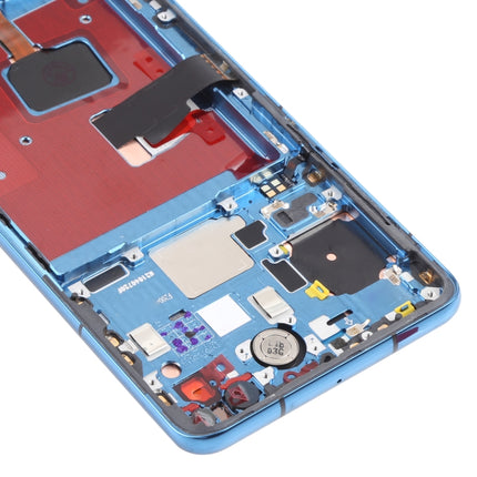 LCD Screen and Digitizer Full Assembly with Frame for Huawei P40 (Blue)-garmade.com