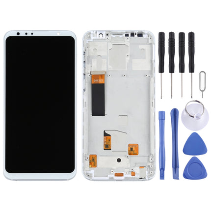 TFT Material LCD Screen and Digitizer Full Assembly With Frame (Not Supporting Fingerprint Identification) for Meizu 16th(White)-garmade.com