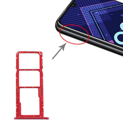 Dual SIM Card Tray + Micro SD Card Tray for Huawei Honor 8A Pro Red-garmade.com