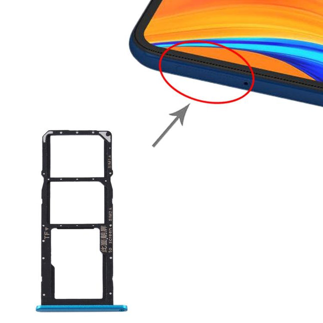 Dual SIM Card Tray + Micro SD Card Tray for Huawei Y6s 2020 Blue-garmade.com