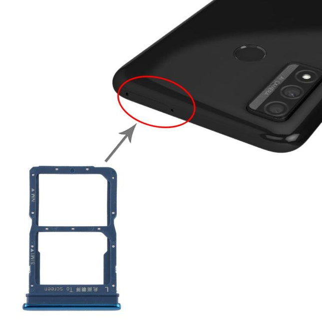 SIM Card Tray + NM Card Tray for Huawei P Smart 2020 Green-garmade.com
