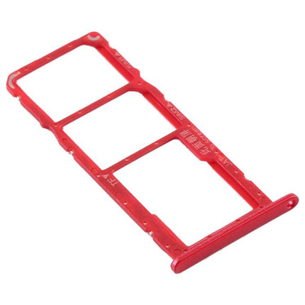 Dual SIM Card Tray + Micro SD Card Tray for Huawei Y6 2019 Red-garmade.com