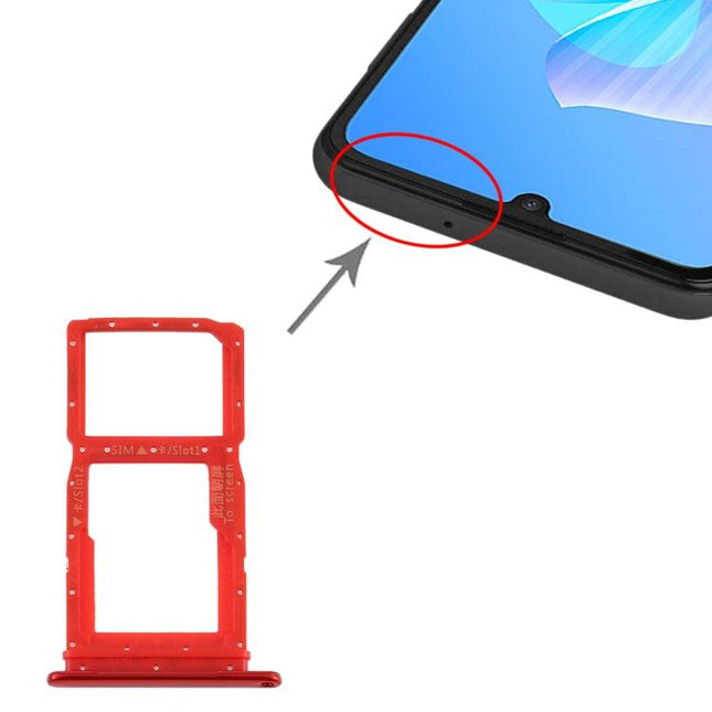 SIM Card Tray + SIM Card Tray / Micro SD Card Tray for Huawei Enjoy Z 5G (Red)-garmade.com
