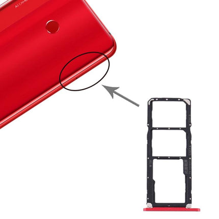 Dual SIM Card Tray + Micro SD Card Tray for Huawei Enjoy Max Red-garmade.com