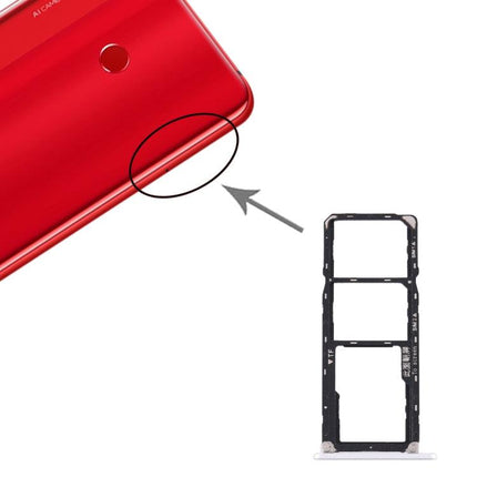 Dual SIM Card Tray + Micro SD Card Tray for Huawei Enjoy Max Silver-garmade.com