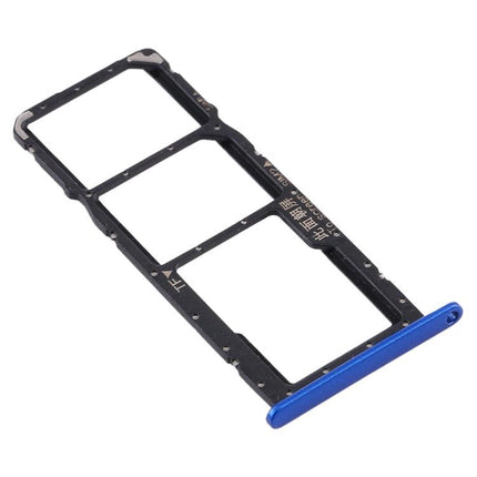 Card Tray + SIM Card Tray + Micro SD Card Tray for Huawei Y8s Blue-garmade.com