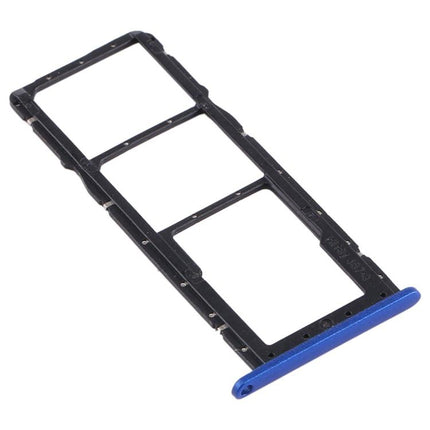 Card Tray + SIM Card Tray + Micro SD Card Tray for Huawei Y8s Blue-garmade.com