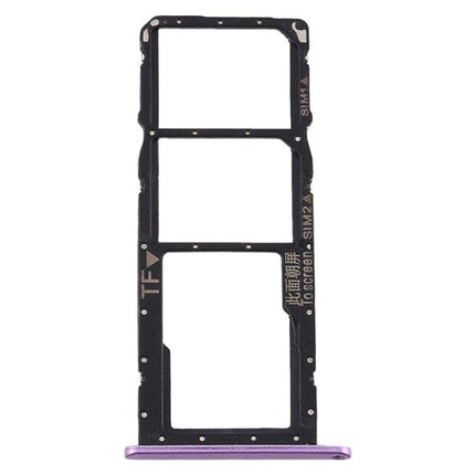 Dual SIM Card Tray + Micro SD Card Tray for Huawei Y8s Purple-garmade.com