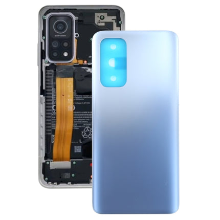 Replacement Battery Back Cover for Xiaomi Mi 10T Pro 5G / Mi 10T 5G M2007J3SG M2007J3SY(Silver)-garmade.com