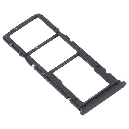 Dual SIM Card Tray + Micro SD Card Tray for Xiaomi Redmi 9A Black-garmade.com
