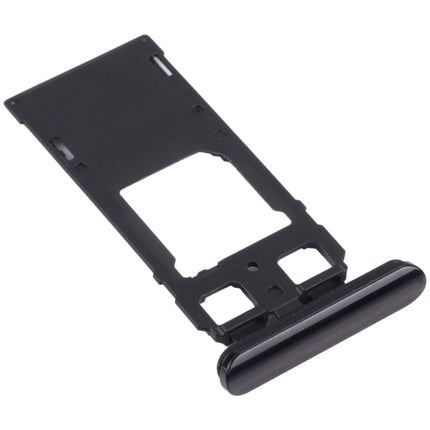 SIM Card Tray + SIM Card Tray / Micro SD Card Tray for Sony Xperia 1 / Xperia XZ4 (Black)-garmade.com