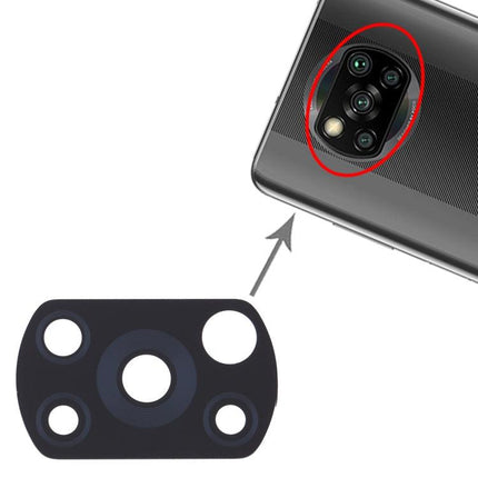 10 PCS Back Camera Lens for Xiaomi Poco X3 NFC / Poco X3 M2007J20CG M2007J20CT-garmade.com