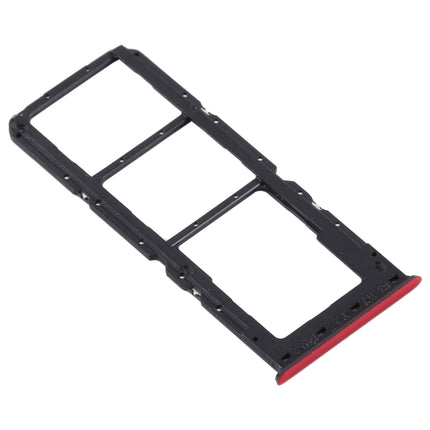 SIM Card Tray + SIM Card Tray + Micro SD Card Tray for OPPO A91 CPH2001 CPH2021 PCPM00 (Red)-garmade.com