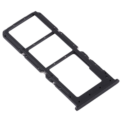 SIM Card Tray + SIM Card Tray + Micro SD Card Tray for OPPO A32 PDVM00 (Black)-garmade.com