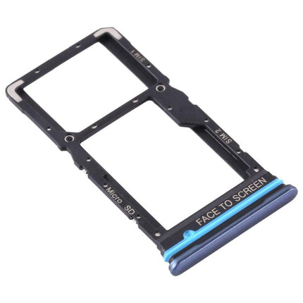 SIM Card Tray + SIM Card Tray / Micro SD Card Tray for Xiaomi Mi 10T Lite 5G Blue-garmade.com