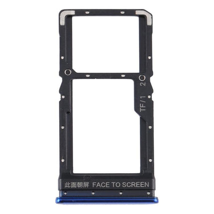 SIM Card Tray + SIM Card Tray / Micro SD Card Tray for Xiaomi Poco X3 / Poco X3 NFC Blue-garmade.com