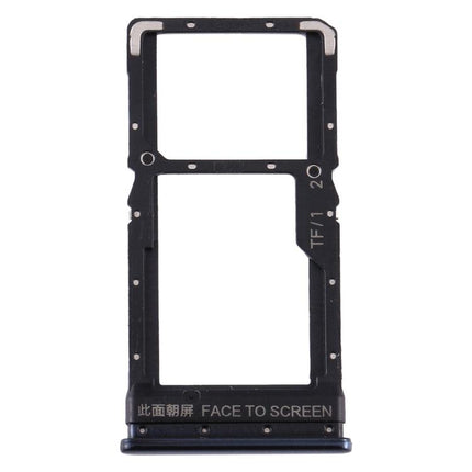 Dual SIM Card Tray / Micro SD Card Tray for Xiaomi Poco X3 / Poco X3 NFC Black-garmade.com