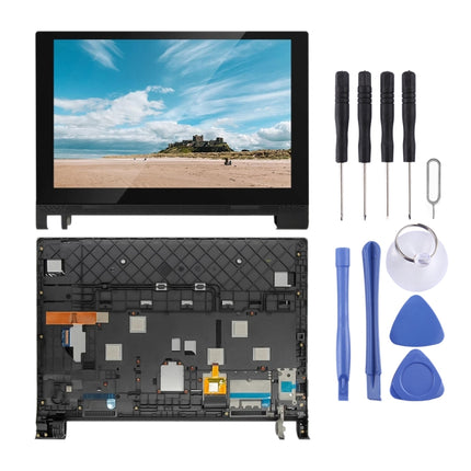 LCD Screen and Digitizer Full Assembly With Frame for Lenovo YOGA Tab 3 10.1 YT3-X50F YT3-X50 (Black)-garmade.com